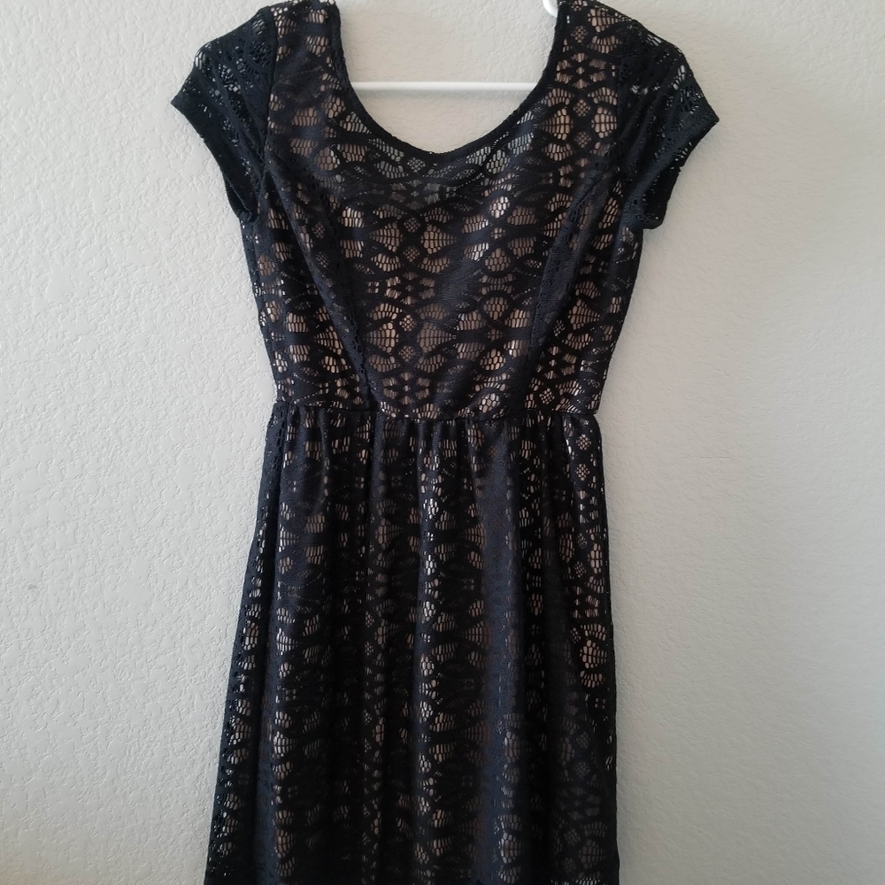 Lace skater dress